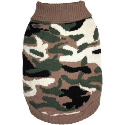 Fashion Pet Camouflage Sweater for Dogs - Medium