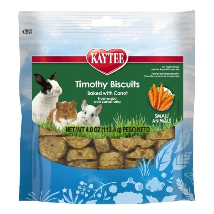 Kaytee Timothy Hay Baked Treat - Carrot - 4 oz