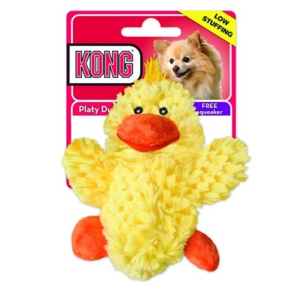 KONG Plush Platy Duck Dog toy - Small - 5