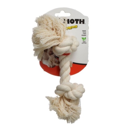 Flossy Chews Rope Bone - White - Small (9