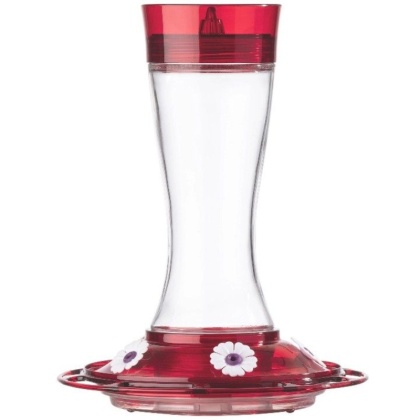 More Birds Garnet Glass Hummingbird Feeder - 20 oz capacity