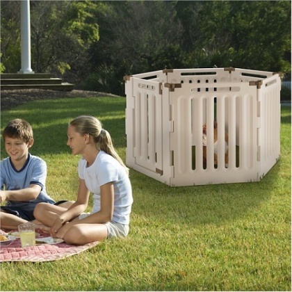 Convertible Indoor Outdoor 6 Panel Pet Playpen