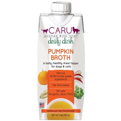 CARU Daily Dish Pumpkin Broth for Dogs & Cats - 12 lbs(Case of 12)