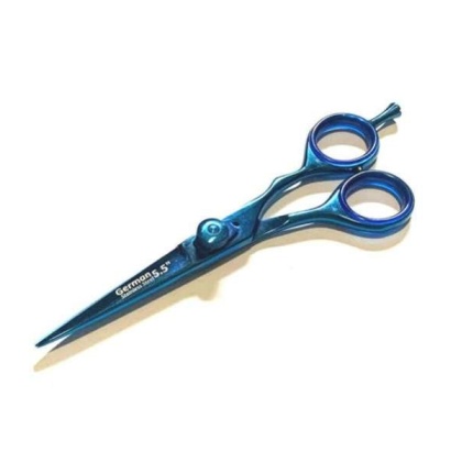 German Stainless Professional Dog Pet Grooming Shears Blue Color  - 5.5\