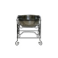 YML Wrought Iron Stand with Single Stainless Steel Feeder Bowl - Large