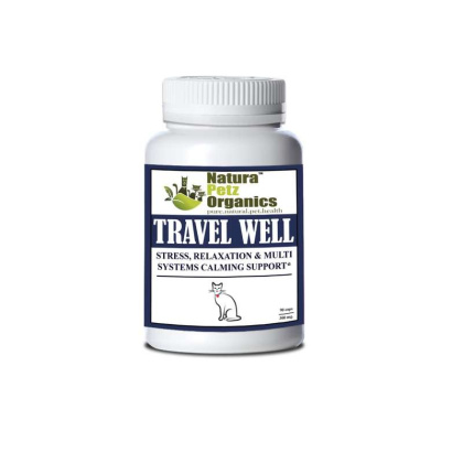 Travel Well - Stress, Relaxation & Calming Stress Support* For Dogs And Cats On The Go* - Cat /90 Caps/Size 3/NO FLAVORING